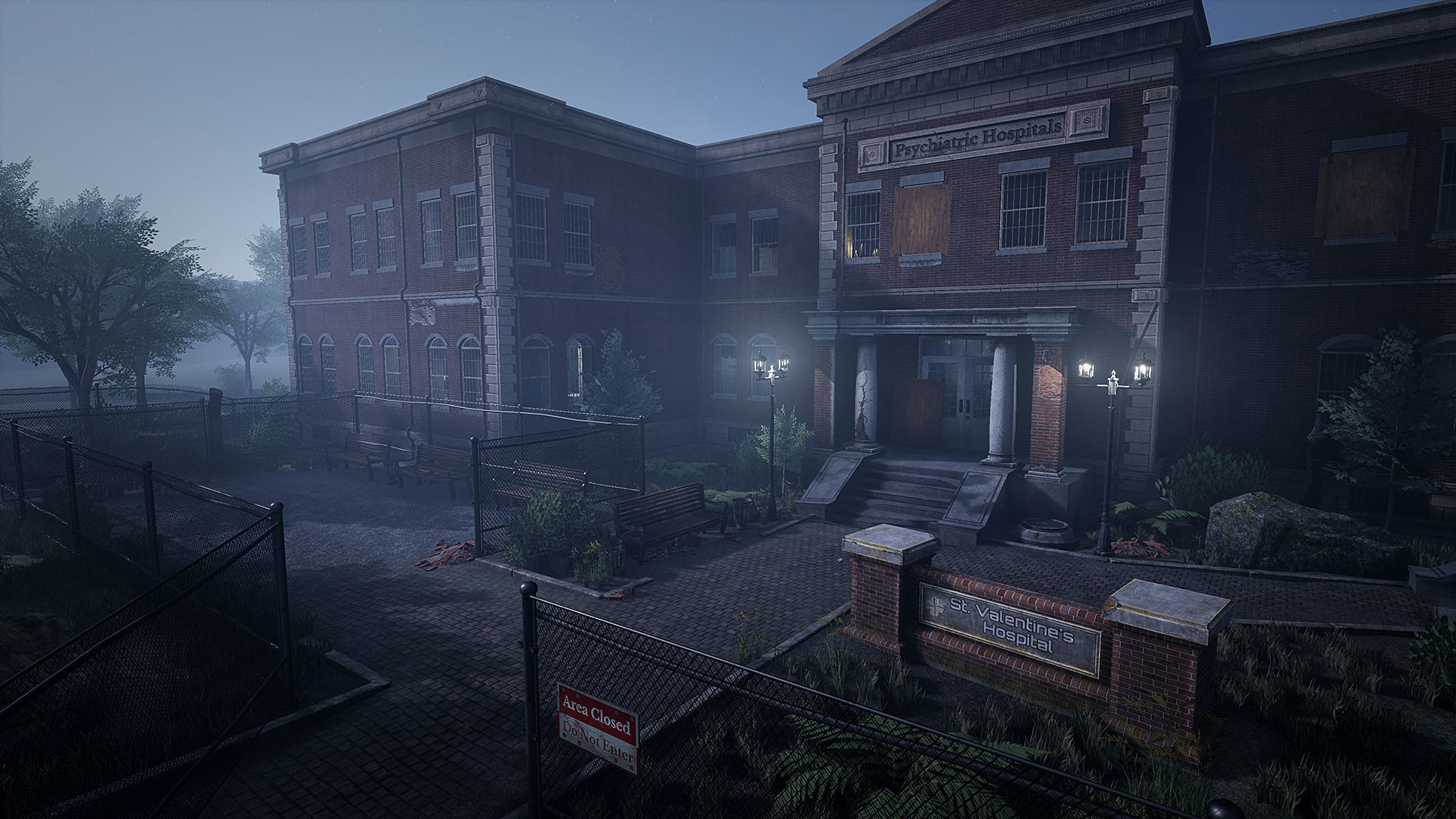 Abandoned Psychiatric Hospital Low-poly 3D model_4