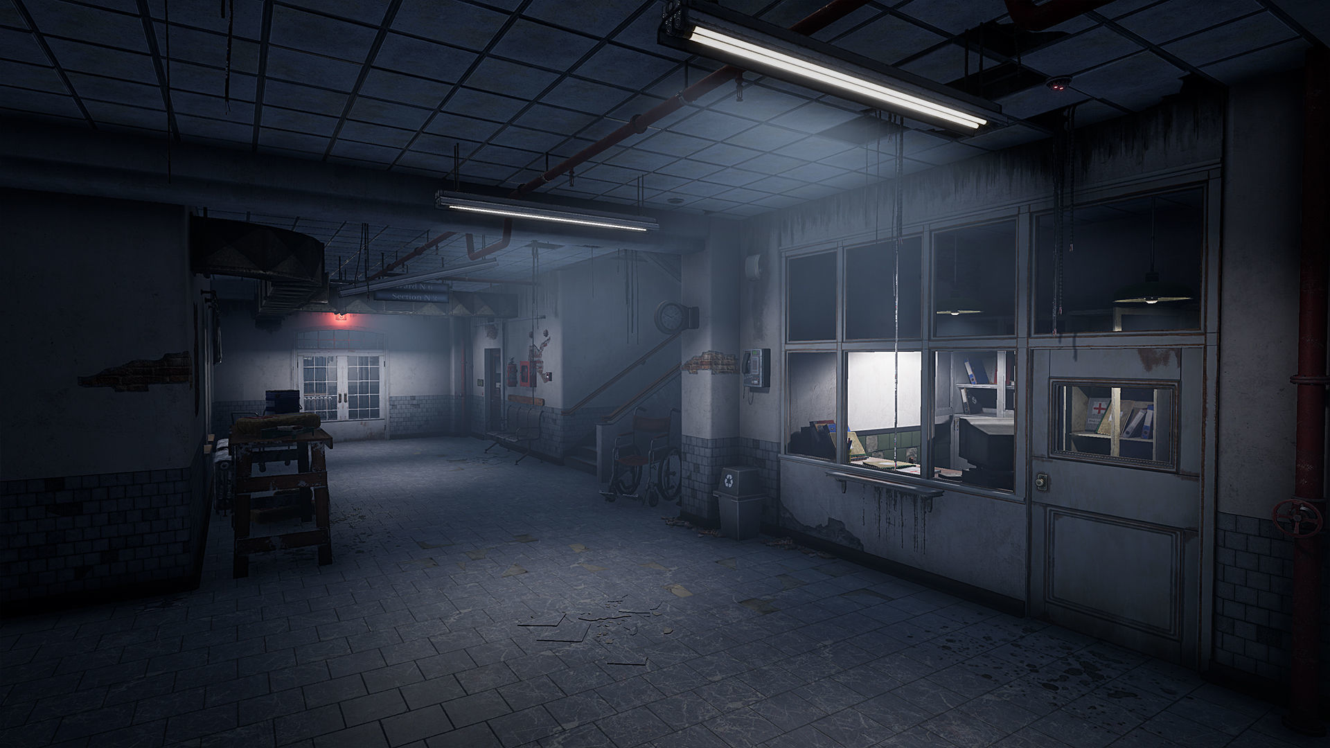 Abandoned Psychiatric Hospital Low-poly 3D model_0