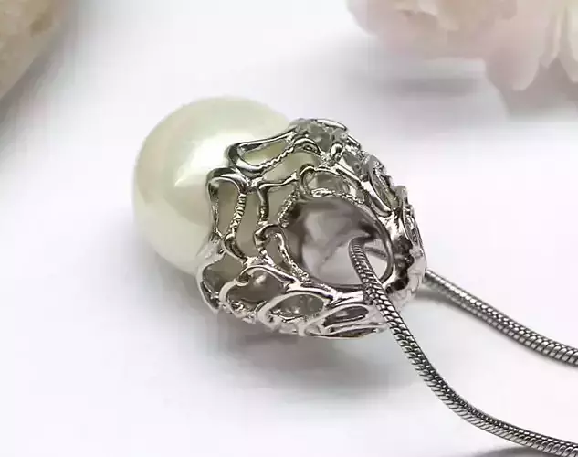 Jewelry model for a big pearl - Printable model