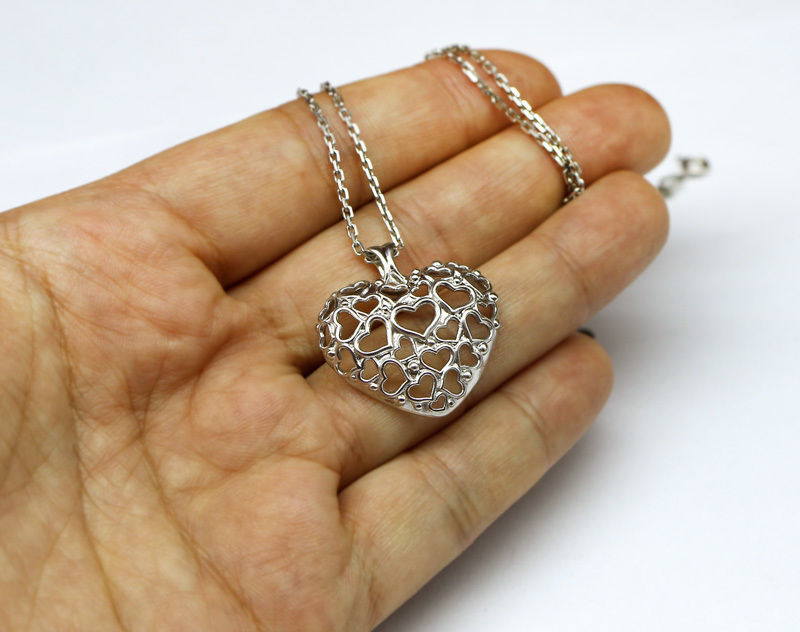 Heart pendant model for printing 3D print model_2