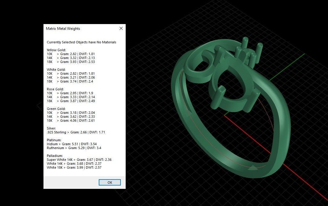 Women ring with gems 3dm stl 3D print model_9