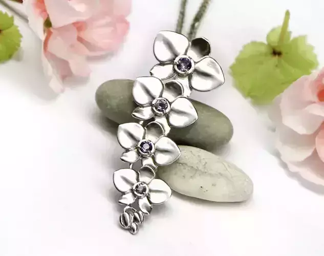 Orchid pendant model to download - phalaenopsis