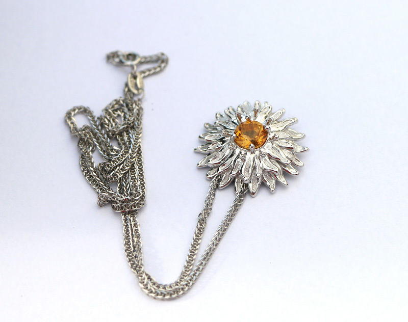 Flower pendant 3D model for downloading 3D print model_3