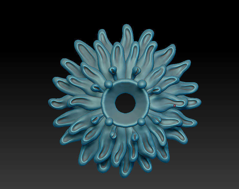 Flower pendant 3D model for downloading 3D print model_5