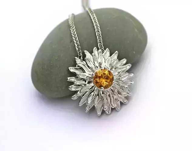 Flower pendant 3D model for downloading
