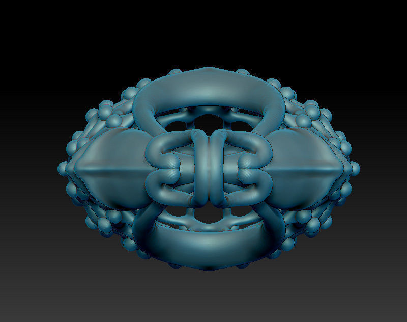 Jewelry pendant necklace 3d model - openwork pattern 3D print model_8