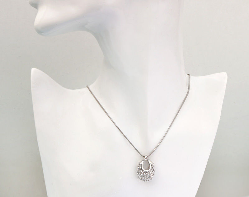 Jewelry pendant necklace 3d model - openwork pattern 3D print model_5