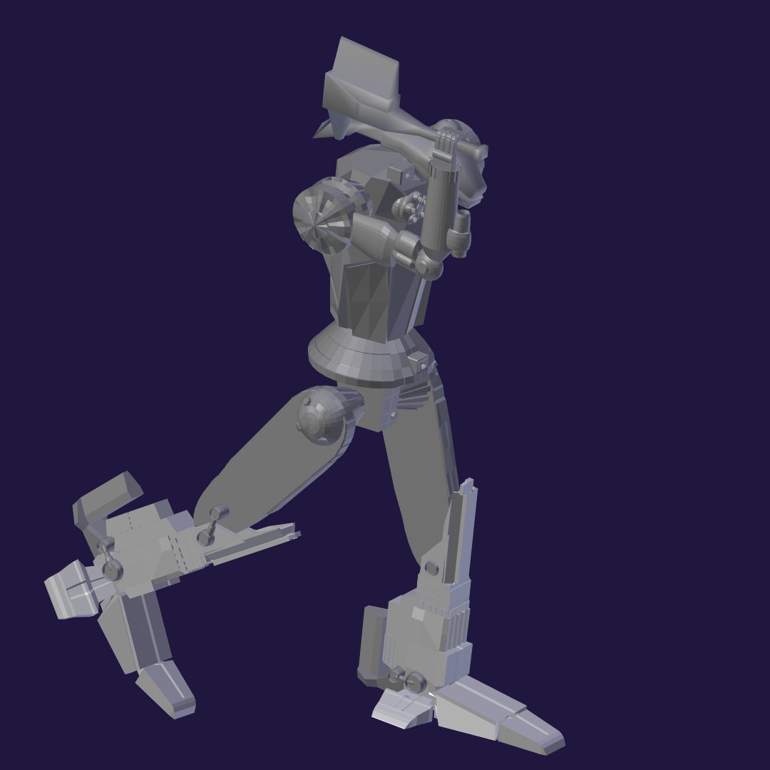 Hatchetman robot Free 3D model_5