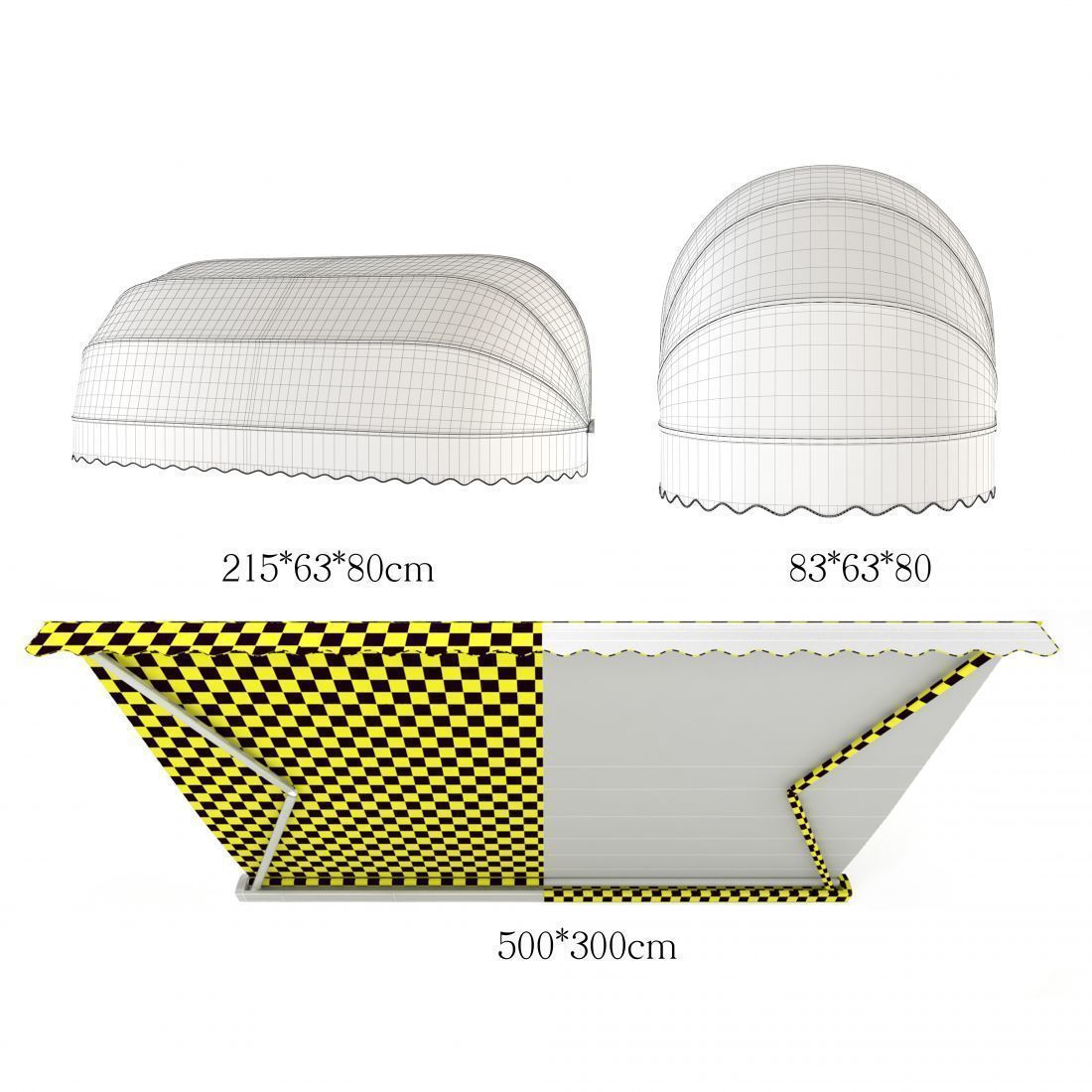 Awning collection  3D model_3