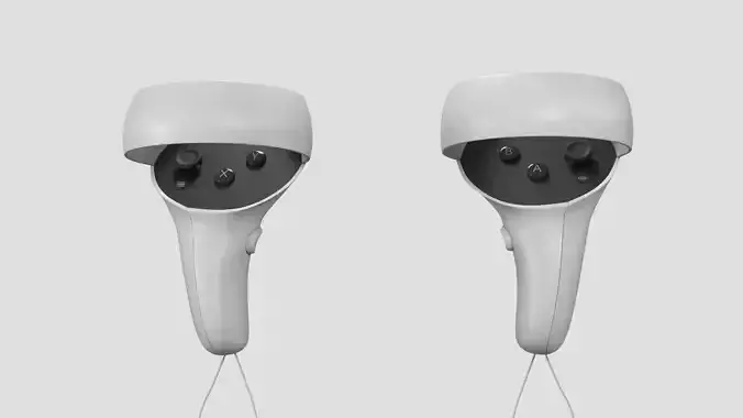 Oculus quest 2  controllers    3D model
