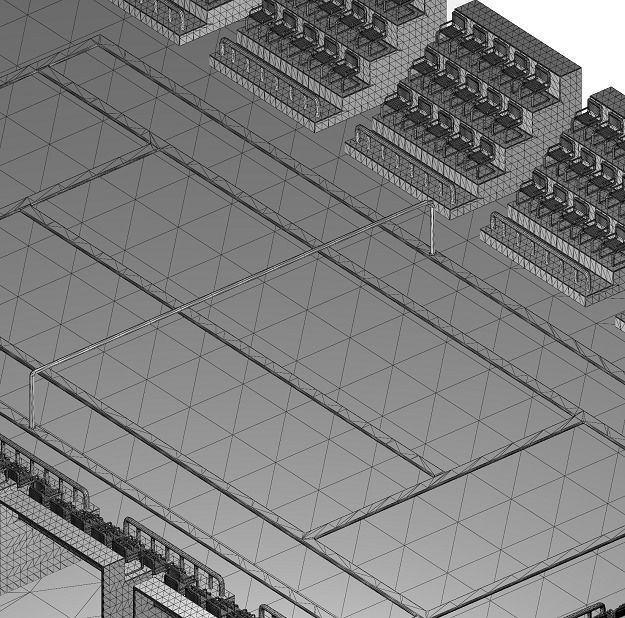 Stylish Tennis Stadium 3D model_4