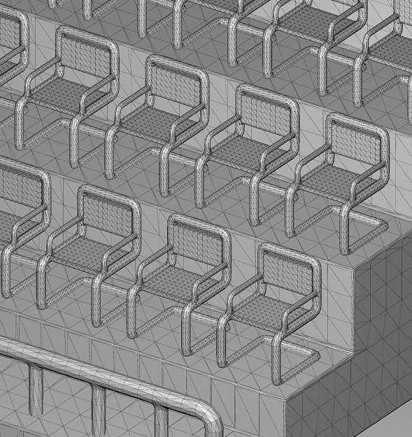 Stylish Tennis Stadium 3D model_8