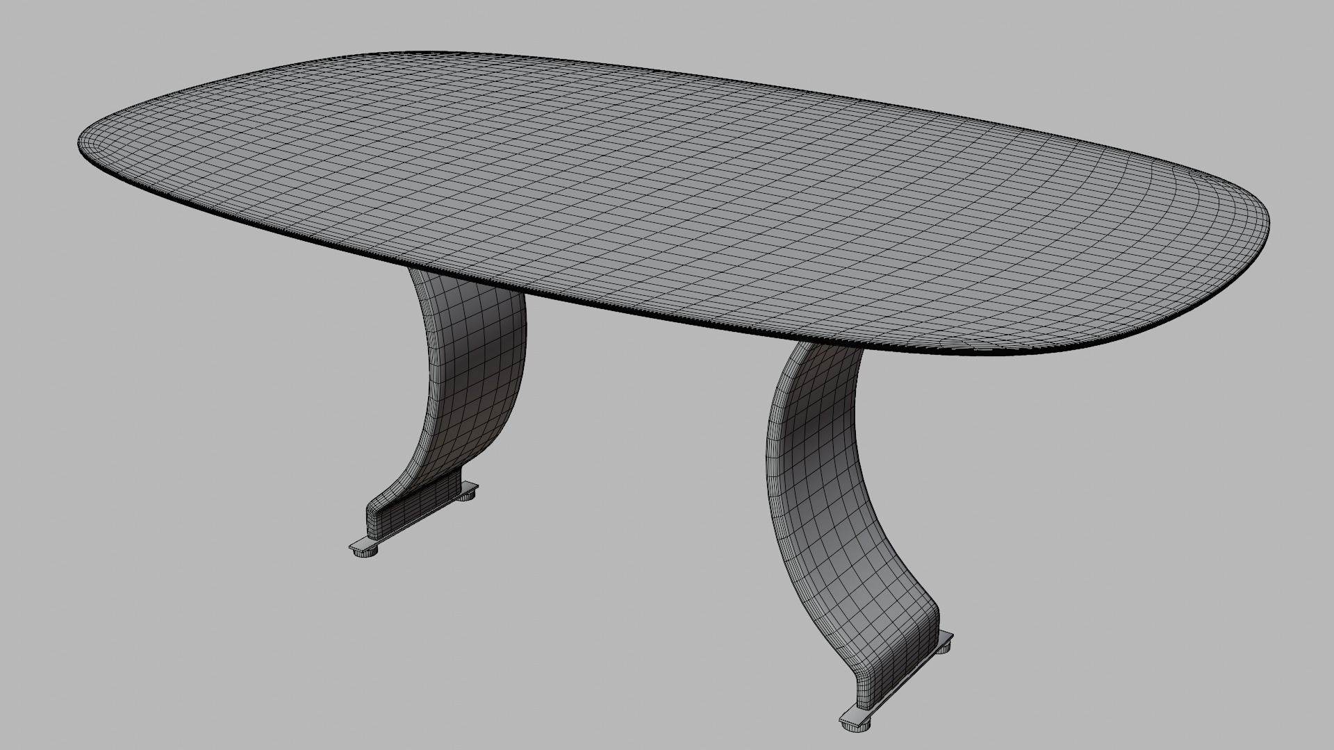 Glass Dinner Table 3D model_5
