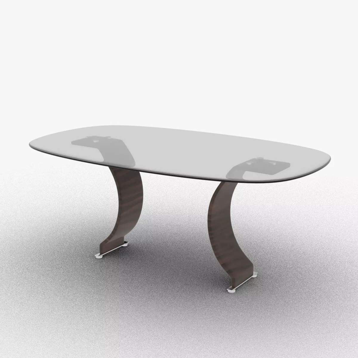 Glass Dinner Table 3D model_0