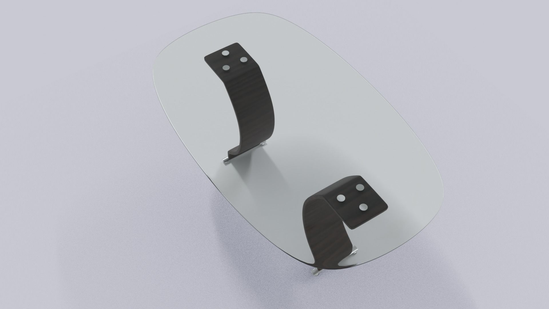 Glass Dinner Table 3D model_3