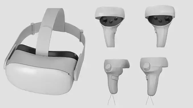 Oculus quest 2  headset and controllers  collection 