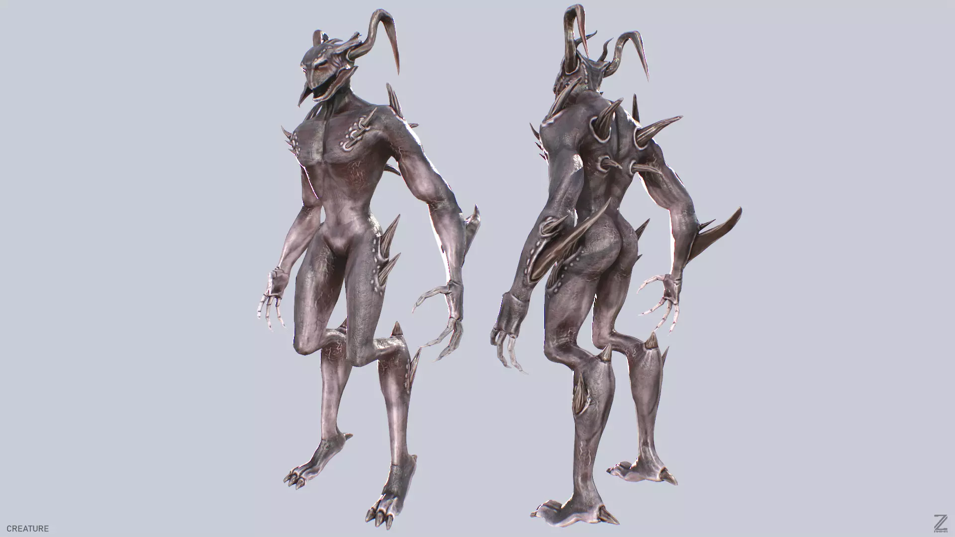 Creature Low-poly 3D model_0