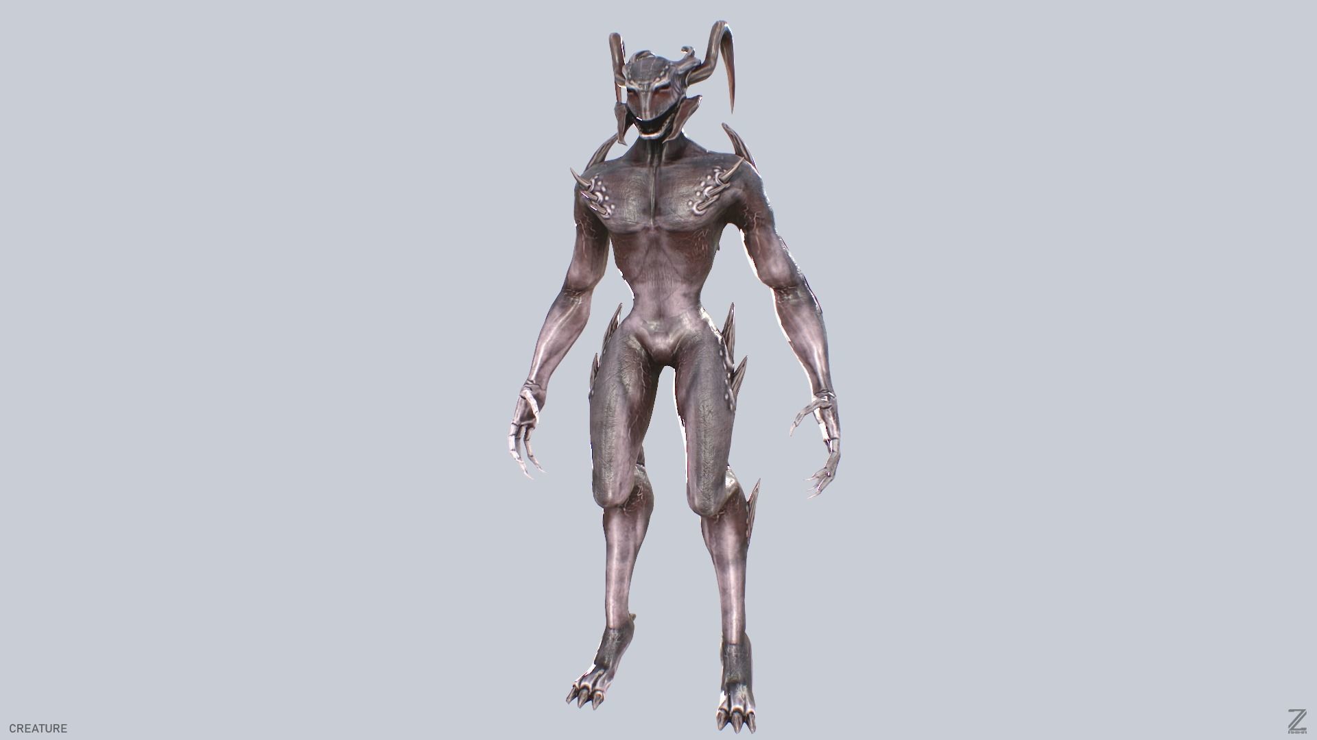 Creature Low-poly 3D model_7