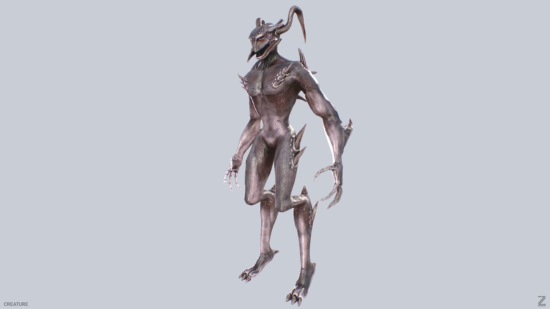 Creature Low-poly 3D model_8