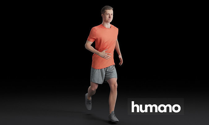 Humano Running Man 0803 3D model