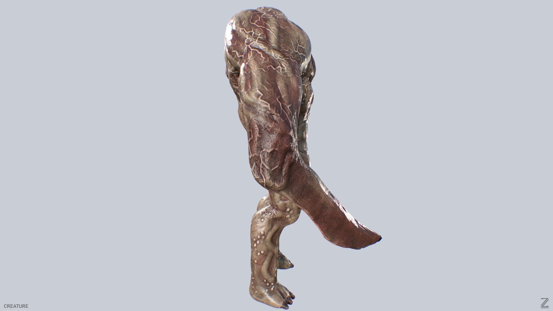 Creature Low-poly 3D model_6