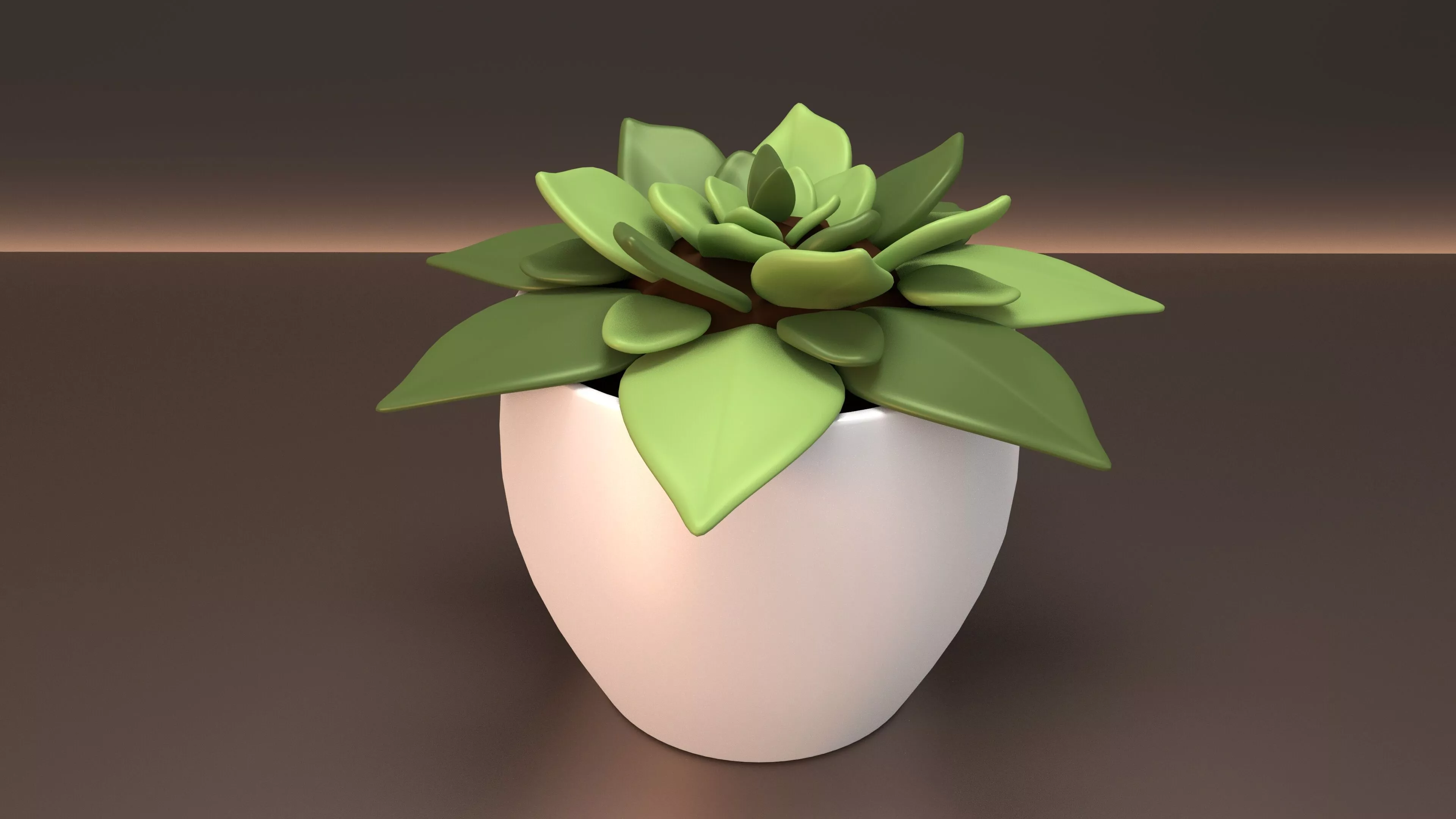 Plant Pot Free low-poly 3D model