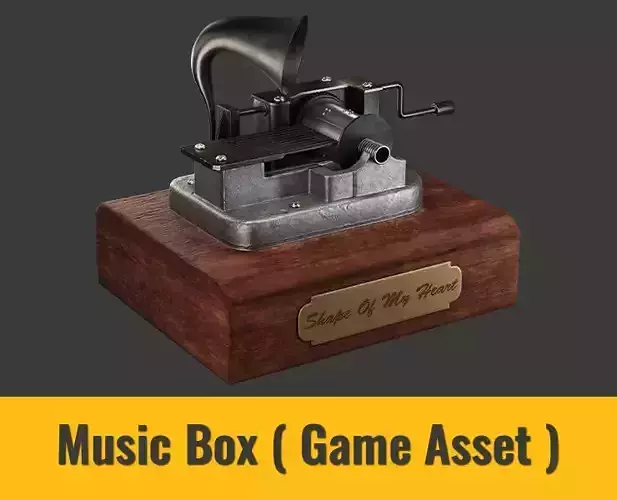 Music Box Low-poly 3D model