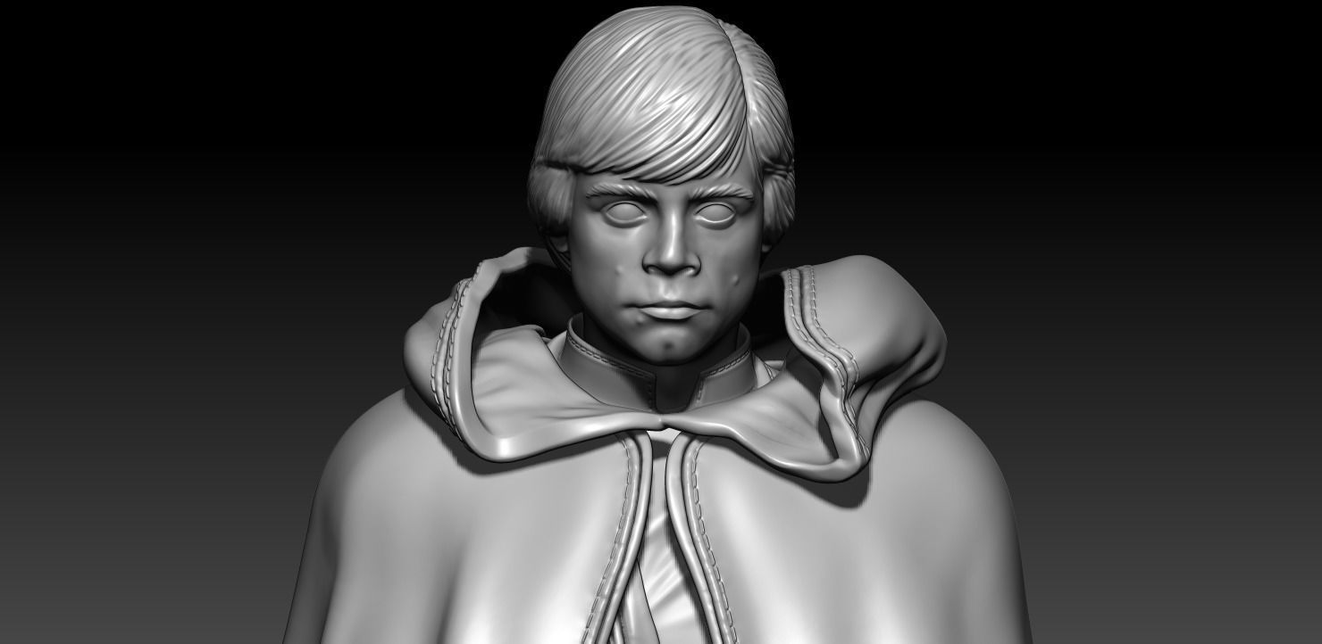 Luke Skywalker V2 and R2D2 the Mandalorian Season 2 3D print model_6