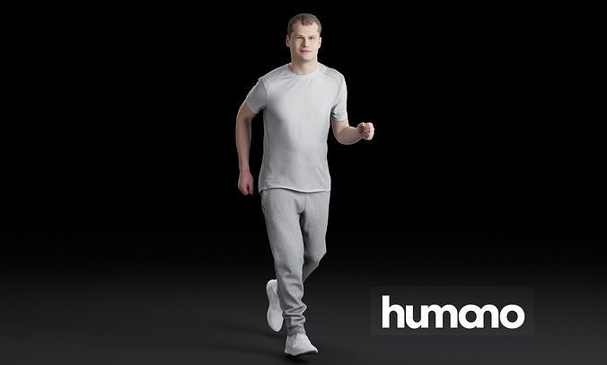 Humano Running Man 0807 3D model