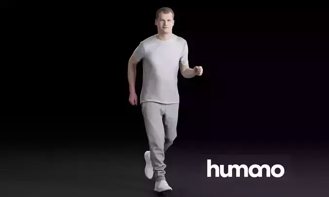 Humano Running Man 0807 3D model