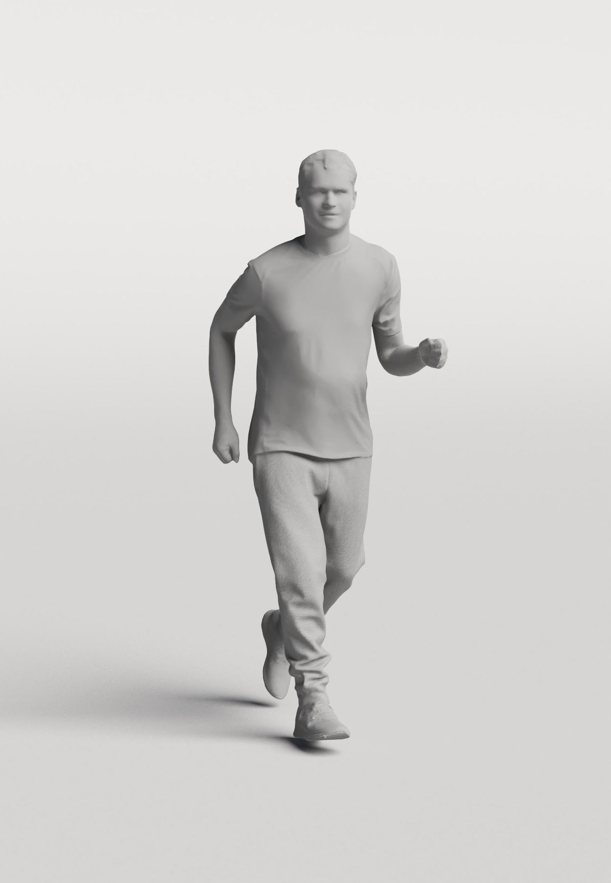 Humano Running Man 0807 3D model_3