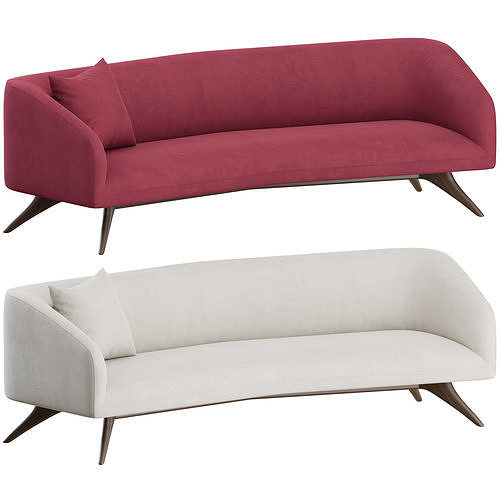 Fifth Avenue Wide Angle Sofa by Vladimir Kagan 3D model