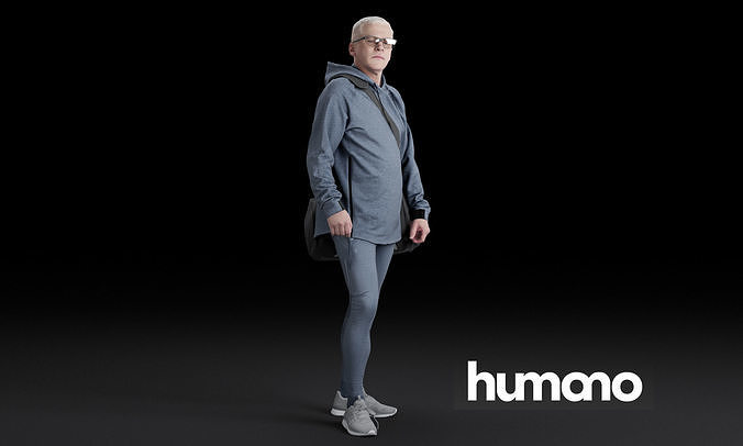 Humano Running Man 0810 3D model