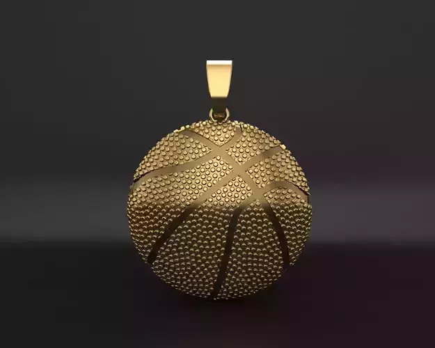 Pendant basketball ball 3D print model