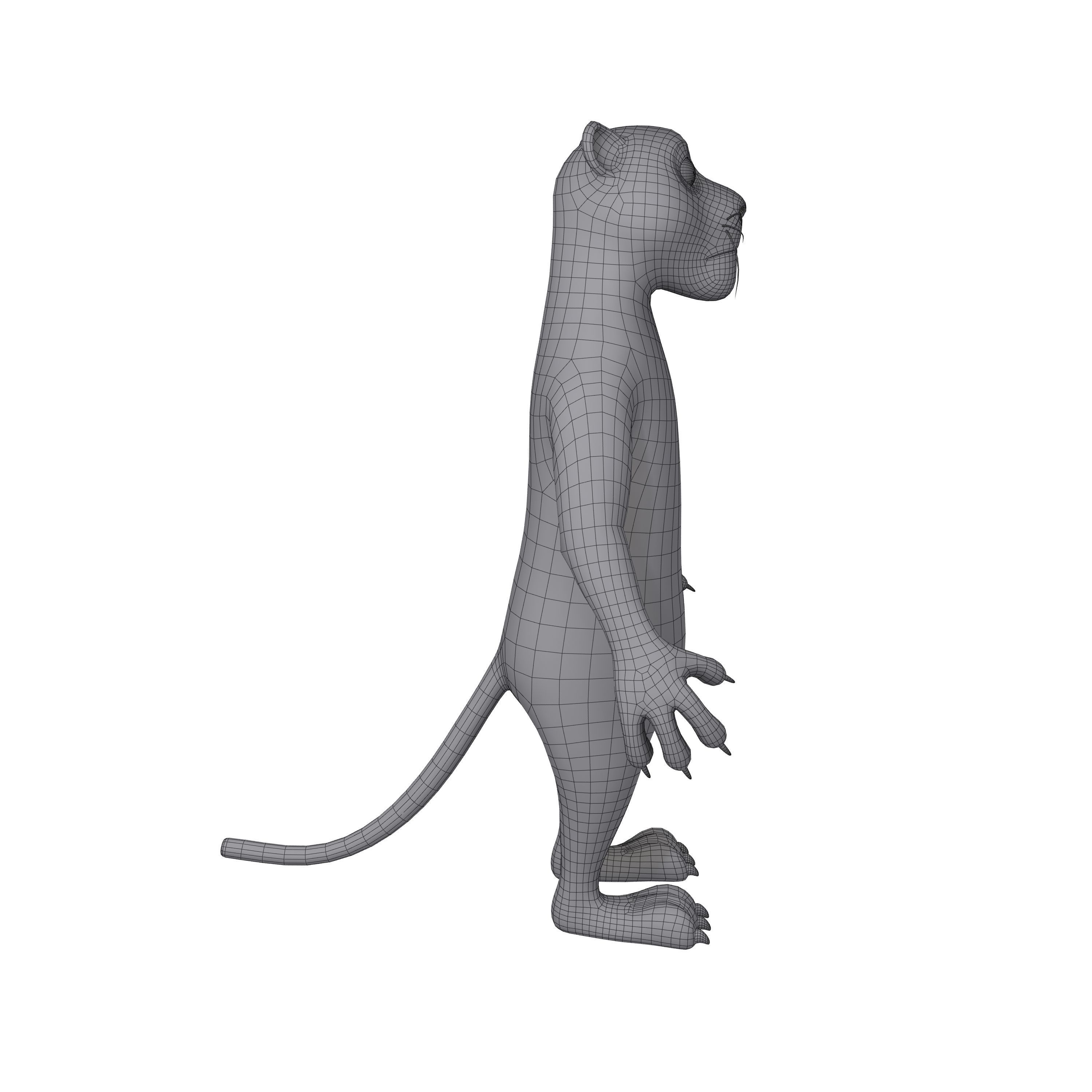 Leopard Cartoon 3D model_6