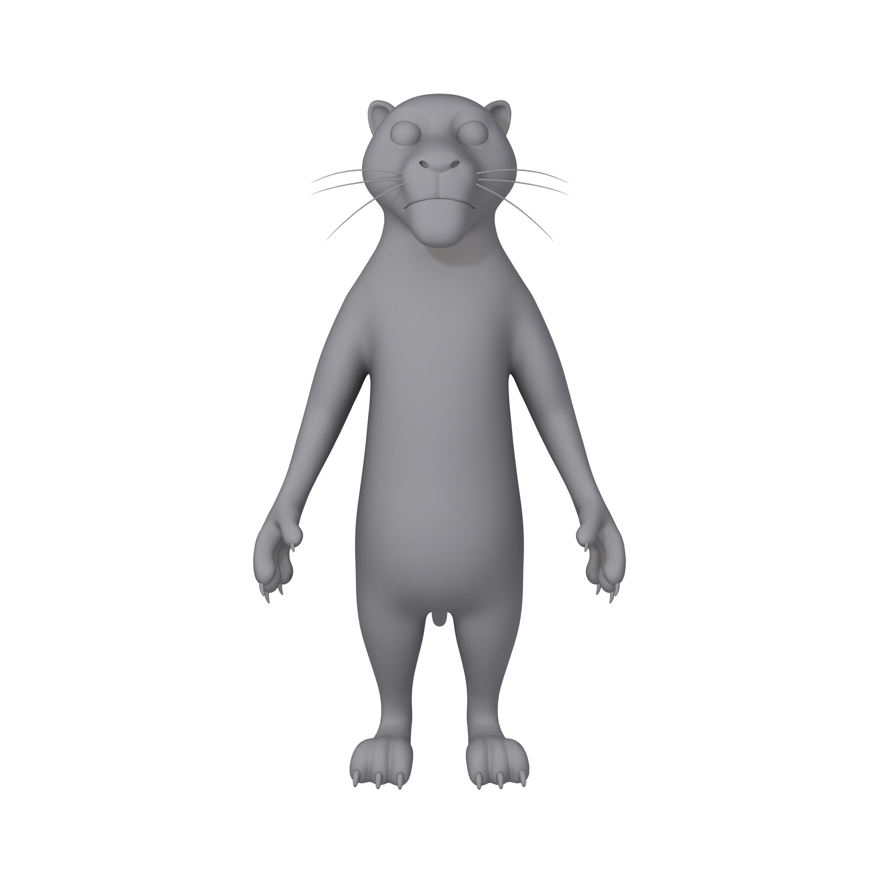 Leopard Cartoon 3D model_9