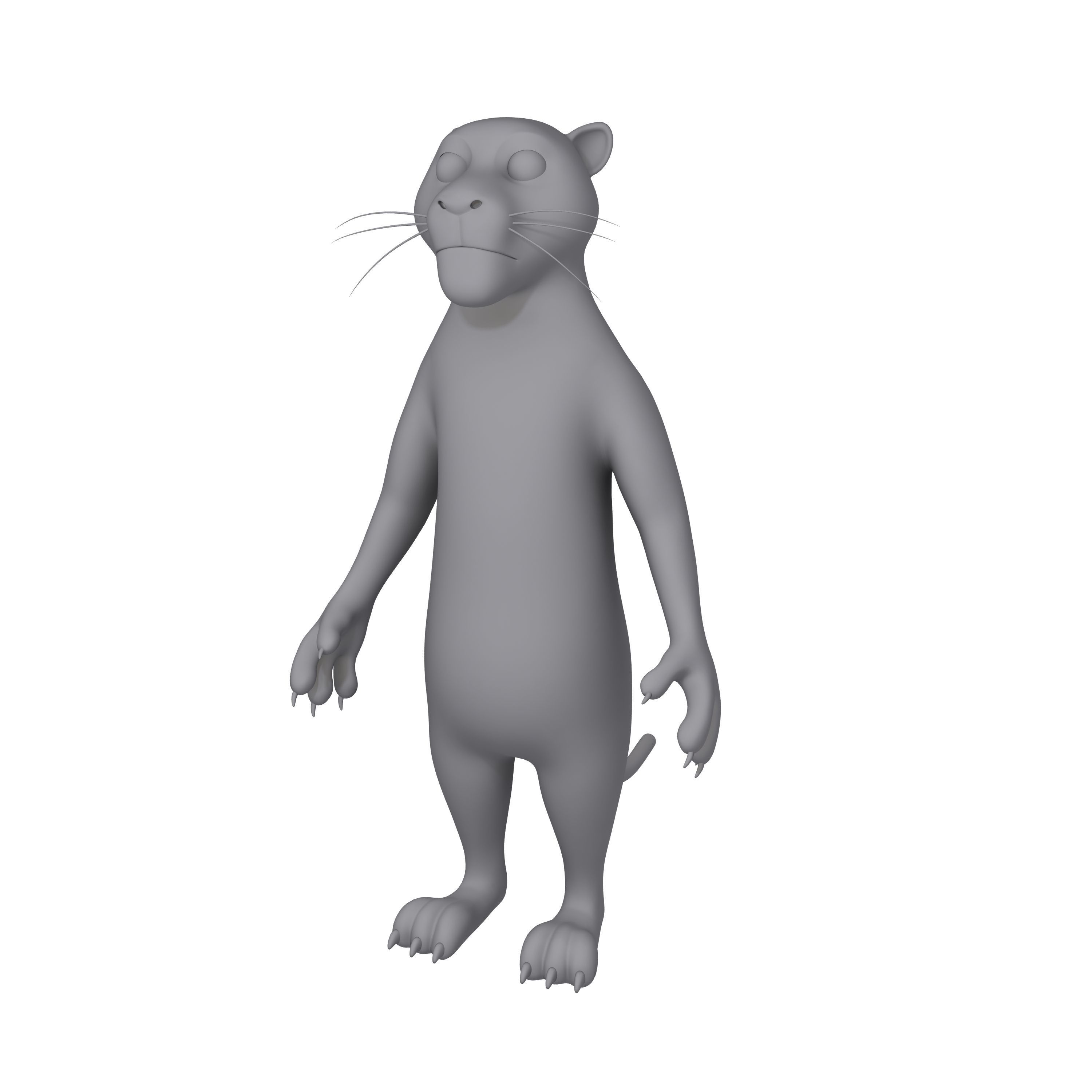 Leopard Cartoon 3D model_12
