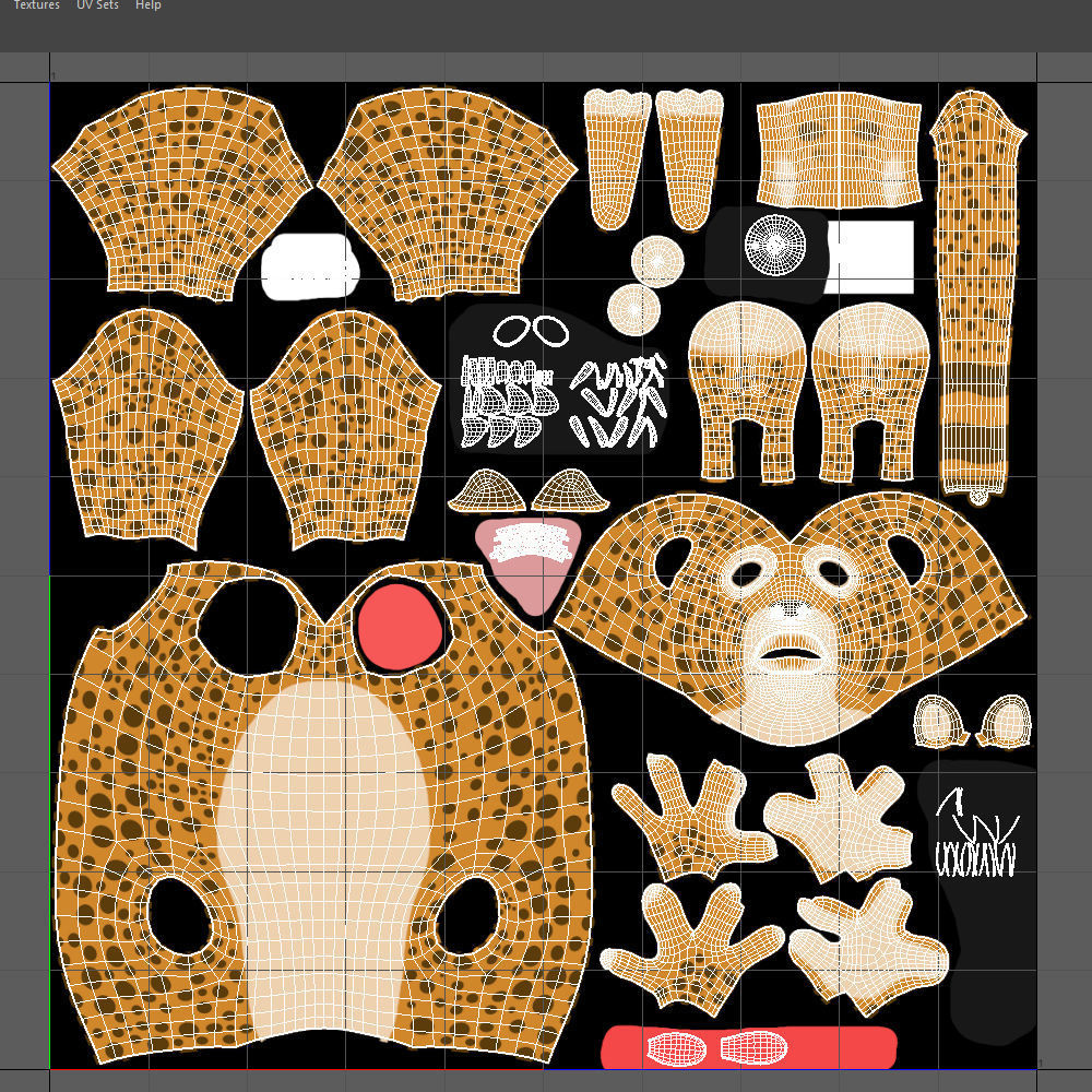 Leopard Cartoon 3D model_18