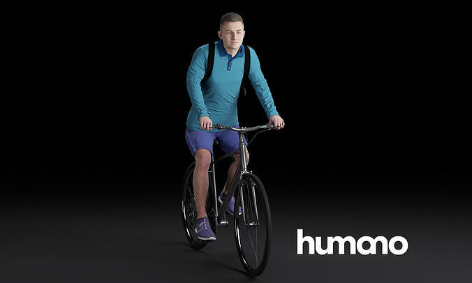 Humano Biking Man 0815 3D model