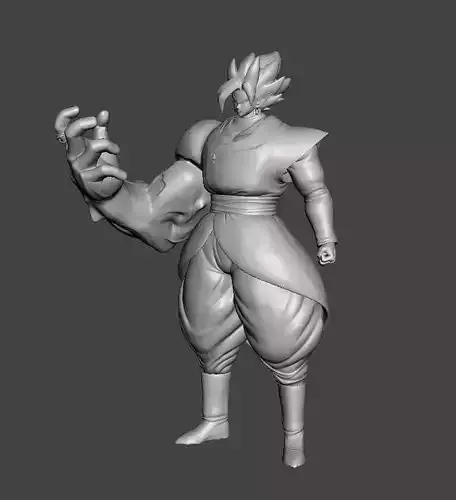 Zamasu Half Corrupted 3D Model