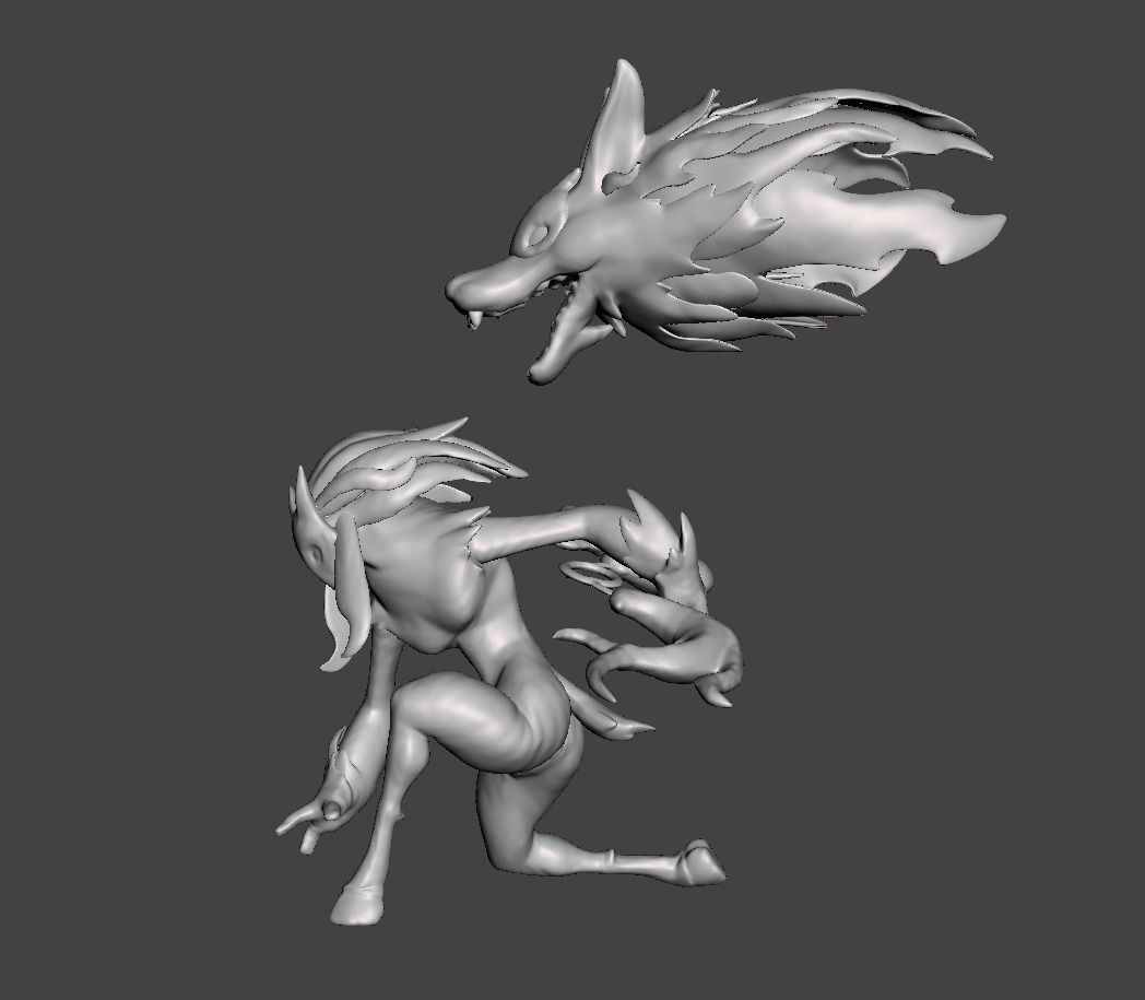 Kindred 3D Model female character 3D print model_1