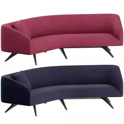 Fifth Avenue Angled Sofa by Vladimir Kagan 3D model