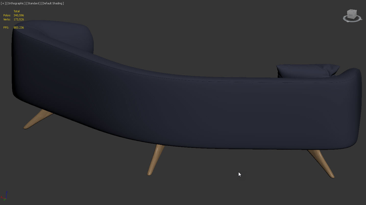 Fifth Avenue Angled Sofa by Vladimir Kagan 3D model_15
