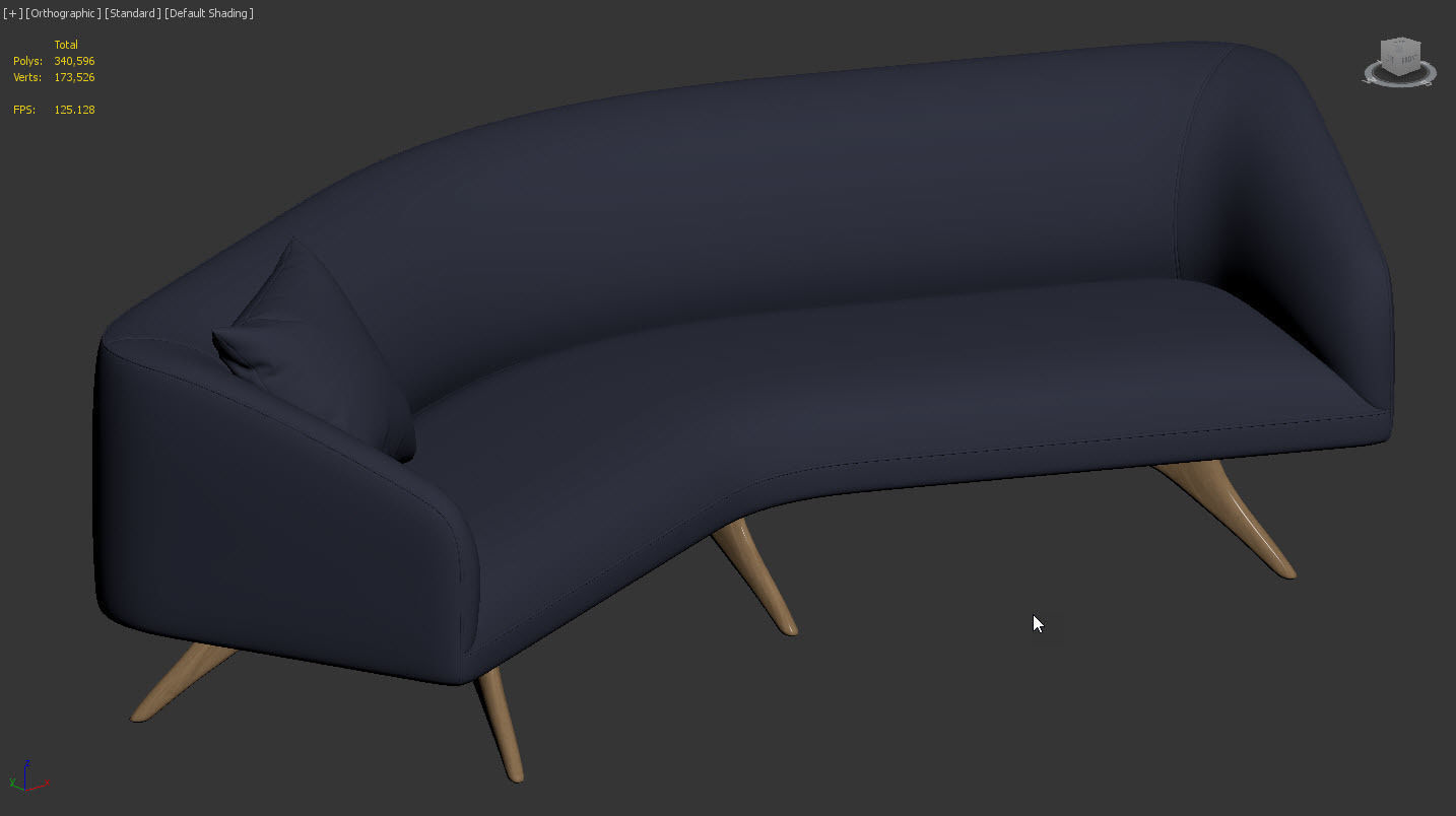Fifth Avenue Angled Sofa by Vladimir Kagan 3D model_14