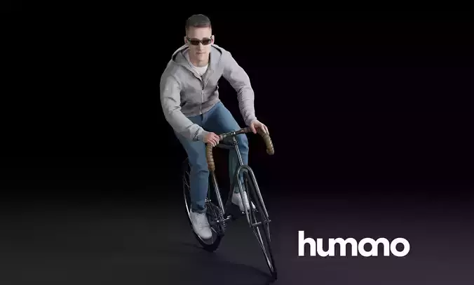 Humano Biking Man 0816 3D model