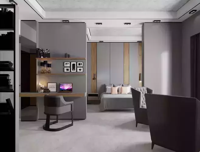 Hotel Suite Room and Lounge