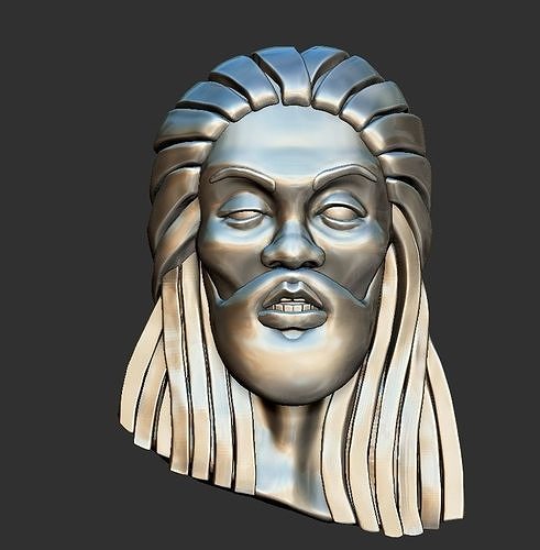 head portrait reggae 3D printing  3D print model