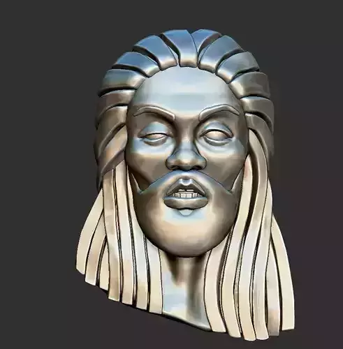 head portrait reggae 3D printing  3D print model