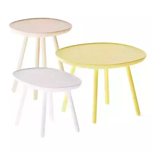 Naive Solid wood side table by Emko