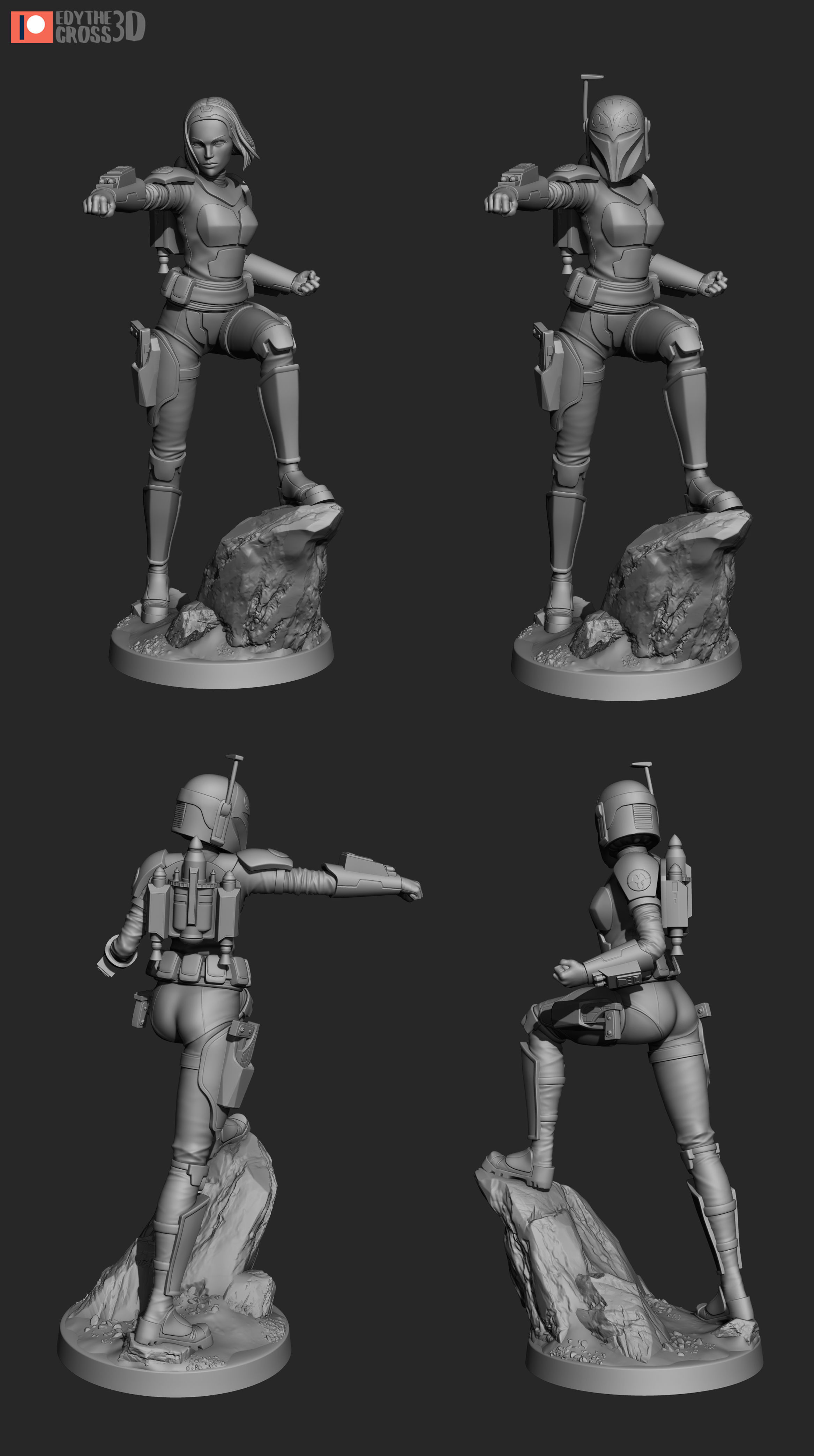 Bo Katan Kryze  3D print model_3